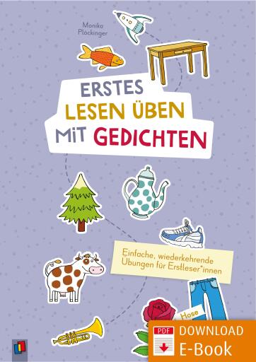 Portada del libro «Erstes Lesen üben mit Gedichten», de Monika Plöckinger