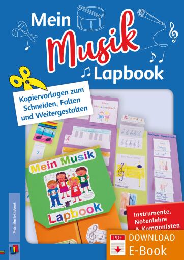 Mein Musik-Lapbook – Instrumente, Notenlehre & Komponisten