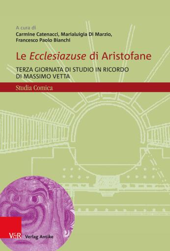 Portada del libro «Le Ecclesiazuse di Aristofane»