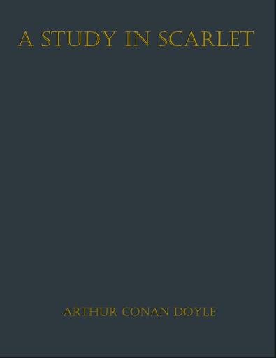 Portada del libro «A Study in Scarlet», de Arthur Conan Doyle