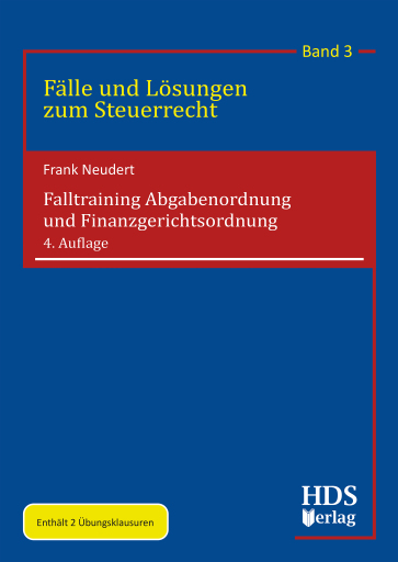 Portada del libro «Falltraining Abgabenordnung und Finanzgerichtsordnung», de Neudert, Frank, Dr.