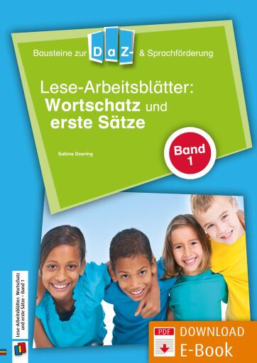 Portada del libro «Lese-Arbeitsblätter: Wortschatz und erste Sätze - Band 1», de Sabine Doering
