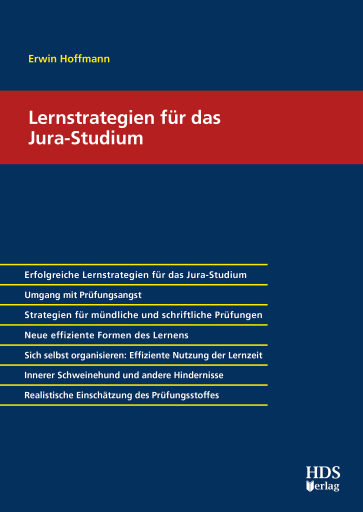 Portada del libro «Lernstrategien für das Jura-Studium», de Hoffmann, Erwin, Prof. Dr.