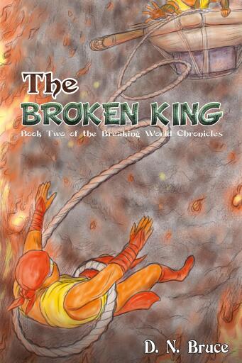 Portada del libro «The Broken King», de D. N. Bruce