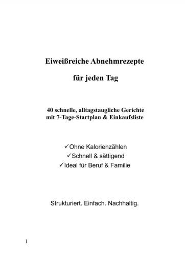 Abnehmrezepte für jeden Tag