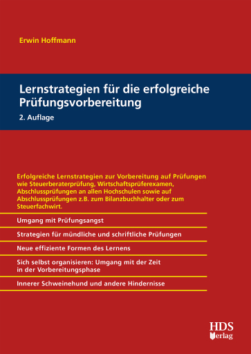 Portada del libro «Lernstrategien für die erfolgreiche Prüfungsvorbereitung», de Hoffmann, Erwin, Prof. Dr.