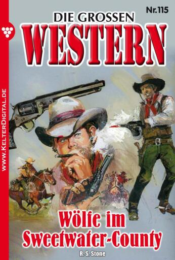 Portada del libro «Wölfe im Sweetwater-County», de R. S. Stone