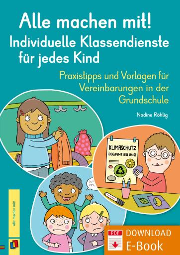 Portada del libro «Alle machen mit! Individuelle Klassendienste für jedes Kind», de Nadine Röhlig