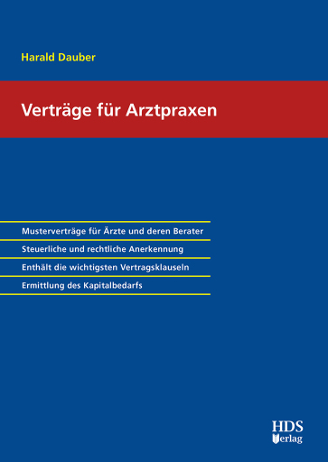 Portada del libro «Verträge für Arztpraxen», de Harald Dauber