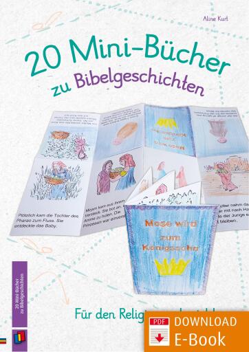 Portada del libro «20 Mini-Bücher zu Bibelgeschichten», de Aline Kurt