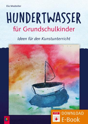 Portada del libro «Hundertwasser für Grundschulkinder», de Ela Madreiter