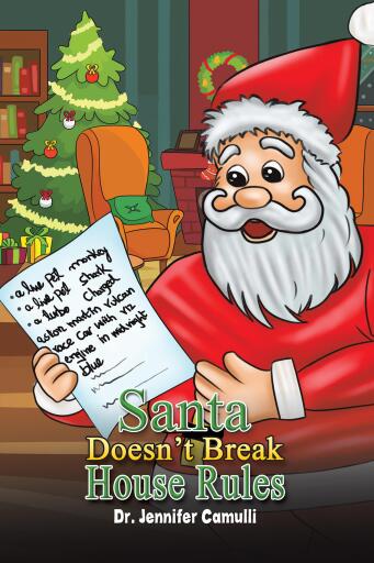 Portada del libro «Santa Doesn't Break House Rules», de Dr. Jennifer Camulli