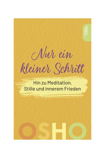 Portada del libro «Nur ein kleiner Schritt», de Osho
