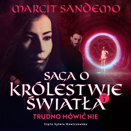 Portada del audiolibro «Trudno mówić 'nie'», de Margit Sandemo