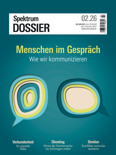 Portada del libro «Spektrum Dossier 2/2026 Menschen im Gespräch»