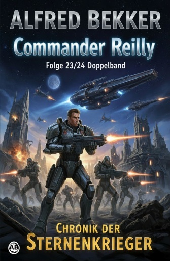 Portada del libro «Commander Reilly Folge 23/24 Doppelband: Chronik der Sternenkrieger», de Alfred Bekker