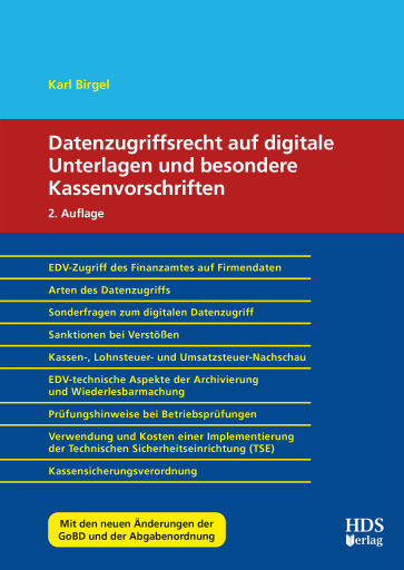 Portada del libro «Datenzugriffsrecht auf digitale Unterlagen», de Karl Birgel