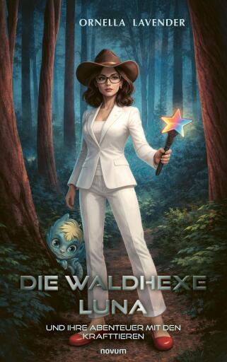 Portada del libro «Die Waldhexe Luna und ihre Abenteuer mit den Krafttieren», de Ornella Lavender