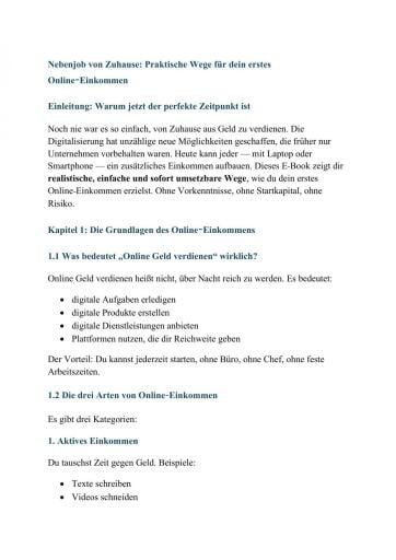 "Nebenjob von Zuhause: Praktische Wege für dein erstes Online-Einkommen"