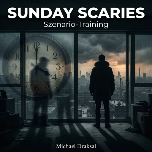 Portada del audiolibro «Sunday Scaries: Szenario-Training», de Michael Draksal