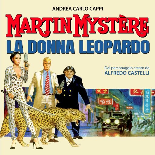 Portada del audiolibro «Martin Mystère. La donna leopardo», de Andrea Carlo Cappi