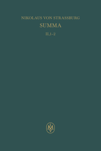 Summa. Liber II. Tractatus 1–2
