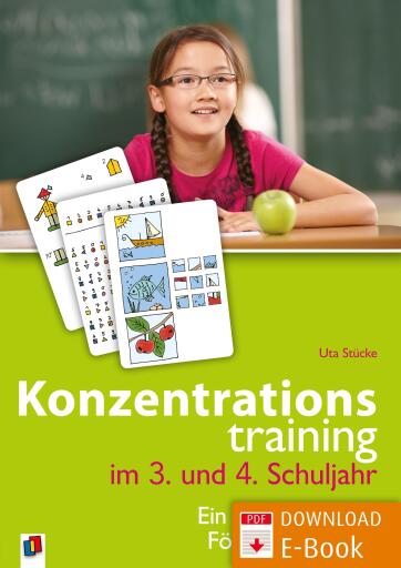 Portada del libro «Konzentrationstraining im 3. und 4. Schuljahr», de Uta Stücke