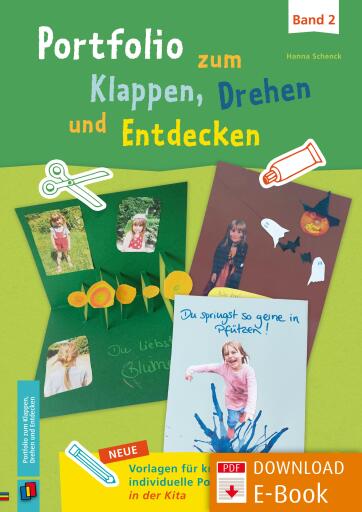 Portada del libro «Portfolio zum Klappen, Drehen und Entdecken - Band 2», de Hanna Schenck