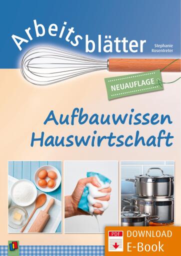 Portada del libro «Arbeitsblätter Aufbauwissen Hauswirtschaft», de Stephanie Rosentreter