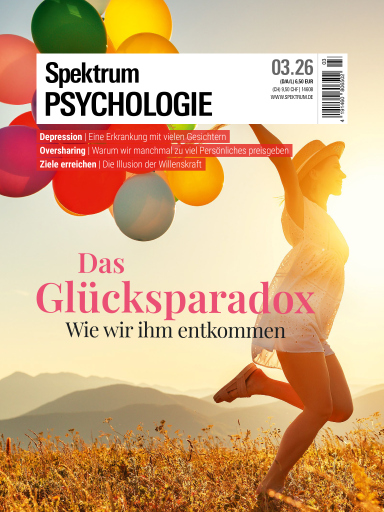Portada del libro «Spektrum Psychologie 3/2026 Das Glücksparadox»