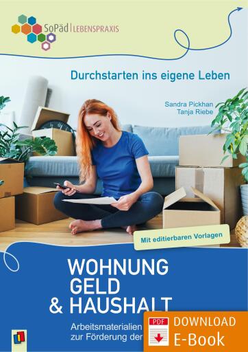 Portada del libro «Durchstarten ins eigene Leben - Wohnung, Geld und Haushalt», de Tanja Riebe, Sandra Pickhan