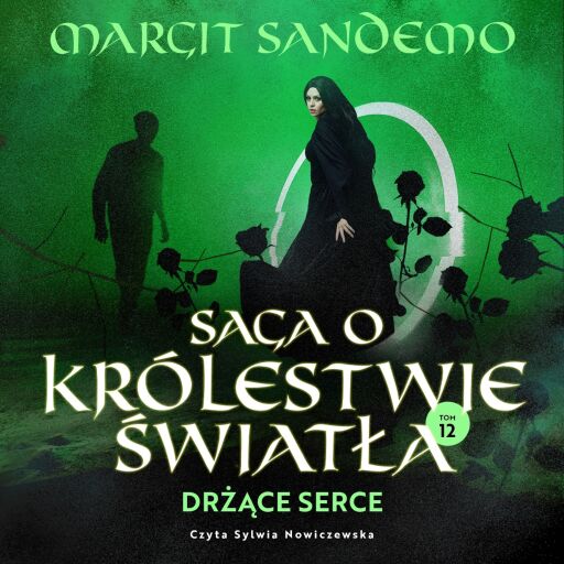 Portada del audiolibro «Drżące serce», de Margit Sandemo