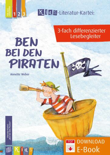 Portada del libro «Ben bei den Piraten», de Annette Weber