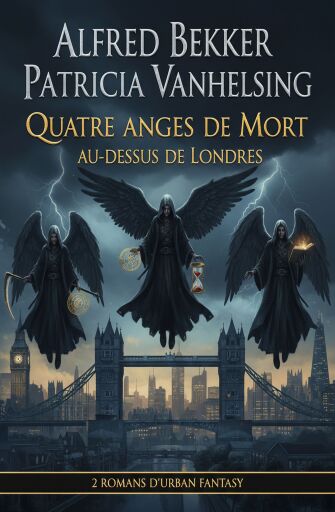 Portada del libro «Patricia Vanhelsing - Quatre anges de mort au-dessus de Londres : 2 romans d'urban fantasy», de Alfred Bekker