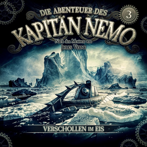 Portada del audiolibro «Die Abenteuer des Kapitän Nemo - Folge 3: Verschollen im Eis»