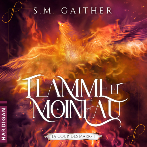 Portada del audiolibro «Flamme et Moineau», de S.M. Gaither