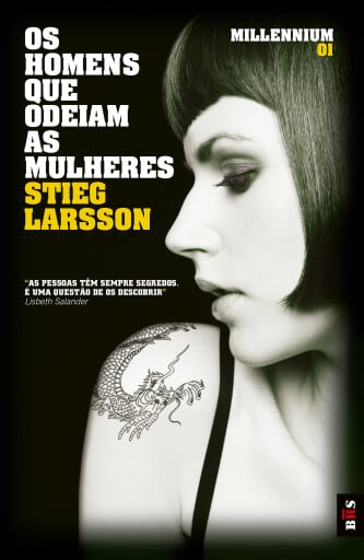 Portada del libro «Os Homens que Odeiam as Mulheres», de Stieg Larsson