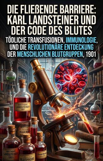 Portada del libro «Die fließende Barriere: Karl Landsteiner und der Code des Blutes», de Remo Werner