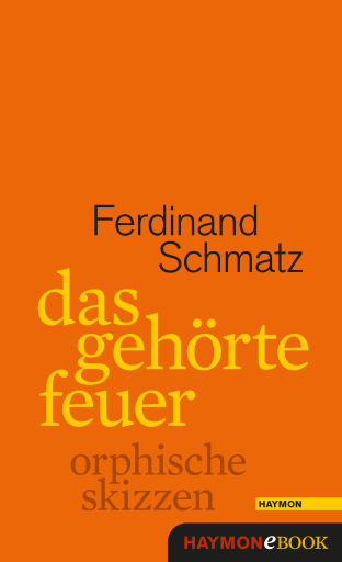 Portada del libro «Das gehörte Feuer», de Ferdinand Schmatz