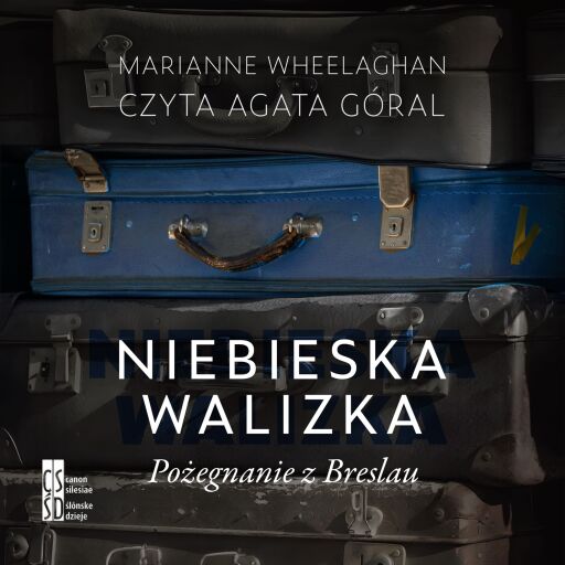 Portada del audiolibro «Niebieska walizka», de Marianne Wheelaghan