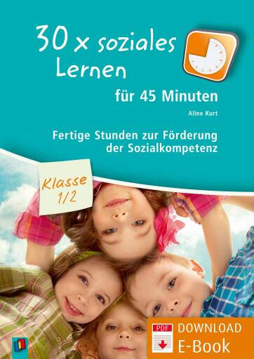 Portada del libro «30 x soziales Lernen für 45 Minuten – Klasse 1/2», de Aline Kurt
