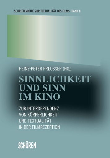Portada del libro «Sinnlichkeit und Sinn im Kino»