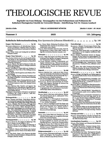 Theologische Revue 2025/3