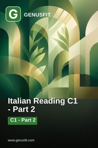 GenusFit: Italian Reading C1. Part 2/3