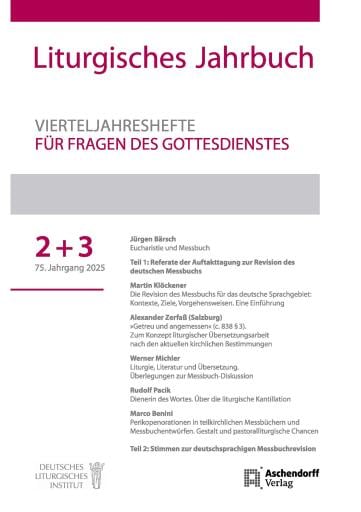 Liturgisches Jahrbuch 2025 / 2-3