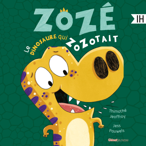 Portada del audiolibro «Zozé le dinosaure qui zozotait», de Thimothé Jeoffroy, Jess Pauwels