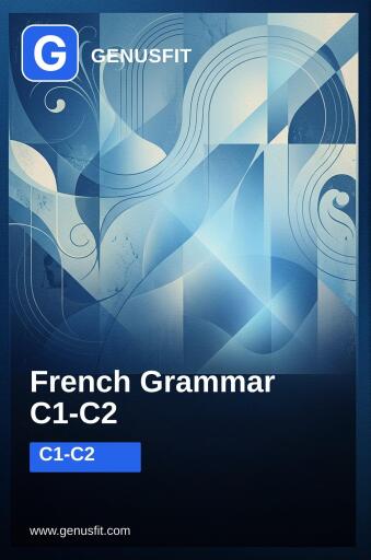 Portada del libro «GenusFit: French Grammar C1-C2», de GenusFit Editors Office