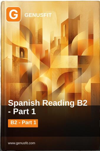 Portada del libro «GenusFit: Spanish Reading B2. Part 1/3», de GenusFit Editors Office