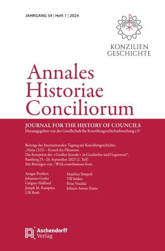 Annales Historiae Conciliorum, Heft 1/2024
