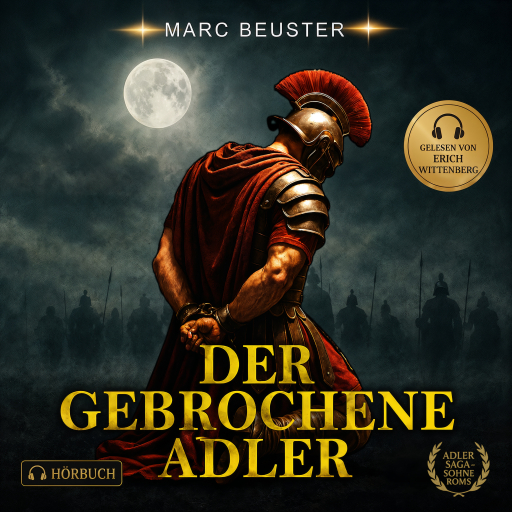 Portada del audiolibro «Der gebrochene Adler», de Marc Beuster